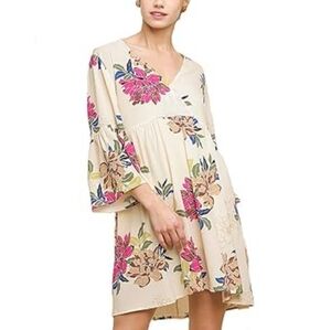 5/25 ❤️ Umgee Surplice Babydoll Boutique Dress